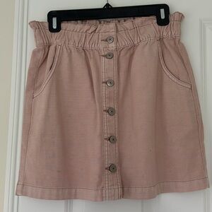 American Eagle Pink Button Skirt